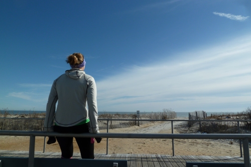 Lil Sis loves the bench at 18th Street at the end of a run to take in the day, be grateful for the life she has and, in times of strife, to remind herself that everything is going to be all right. It was hard not to believe that on a day as beautiful as this.